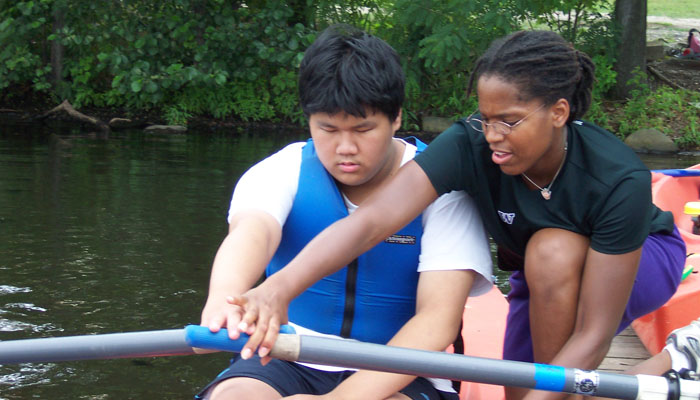 teaching rowing