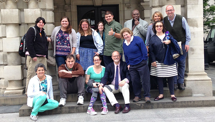 Group photo of supported trip to Ireland