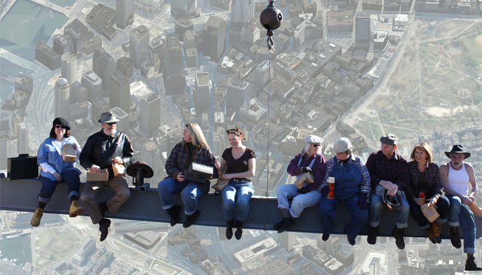 management team on beam