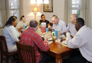 Seder at Brookline Group Residence