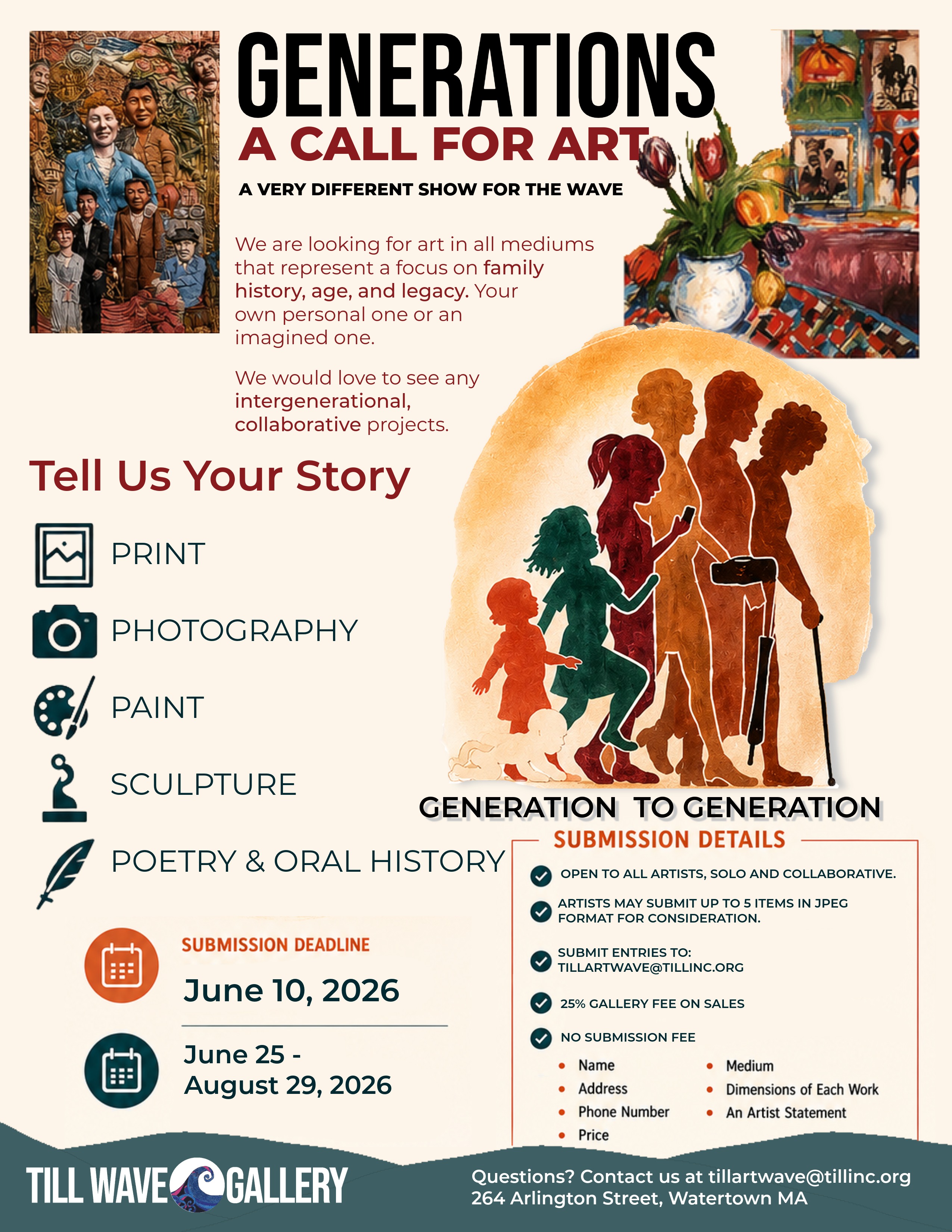Call for Art Flyer, Generations