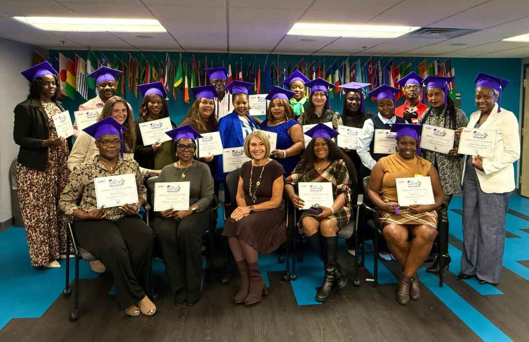 Group photos of graduates of Pathways program 
