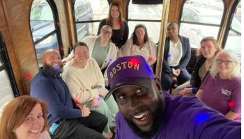 10 people sitting inside trolley