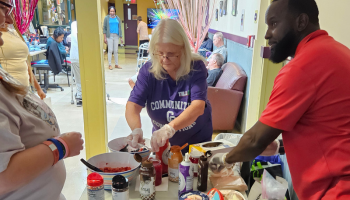 Kingsley and Paula at Chelsea Day Program 