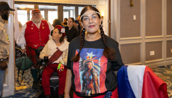 A women representing Puerto Rico