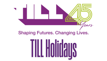 TILL holidays sign