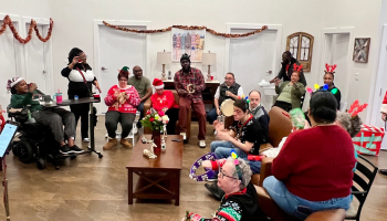 Residential Home spending time together 