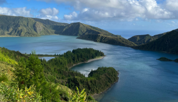 Azores scenic view of water
