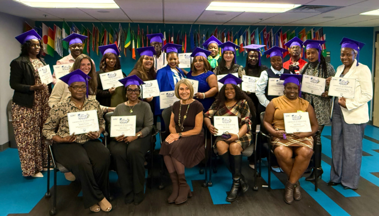 Group photos of graduates of Pathways program 